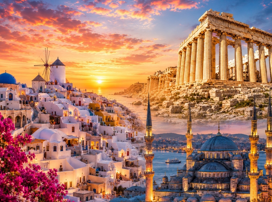 TESOUROS DO EGEU: ISTAMBUL, ATENAS E SANTORINI